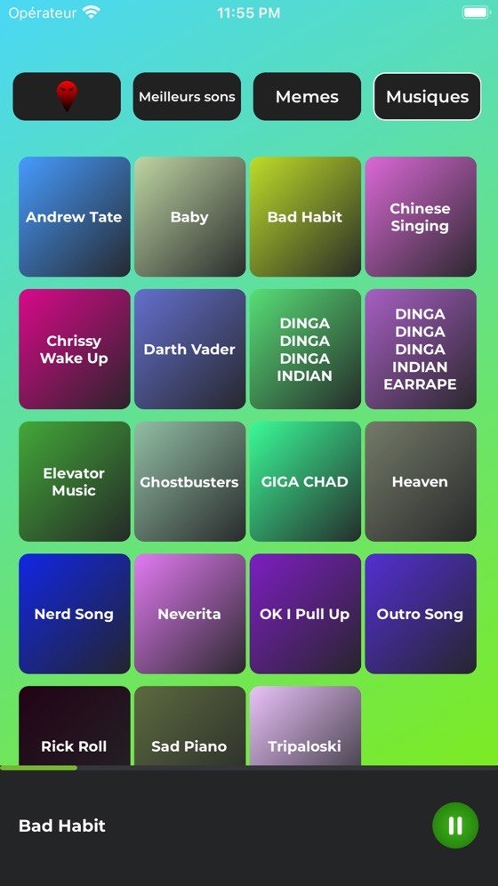 Proximity Chat Soundboard screen 1